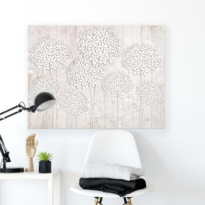 Modern Flowers, Nature, & Swirls Canvas Photo Print