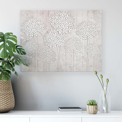 Modern Flowers, Nature, & Swirls Canvas Photo Print