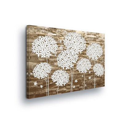 Modern Flowers, Nature, & Swirls Canvas Photo Print