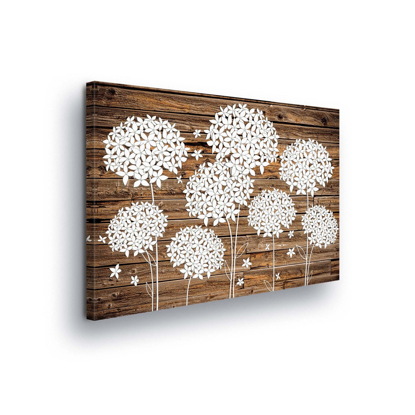 Modern Flowers, Nature, & Swirls Canvas Photo Print