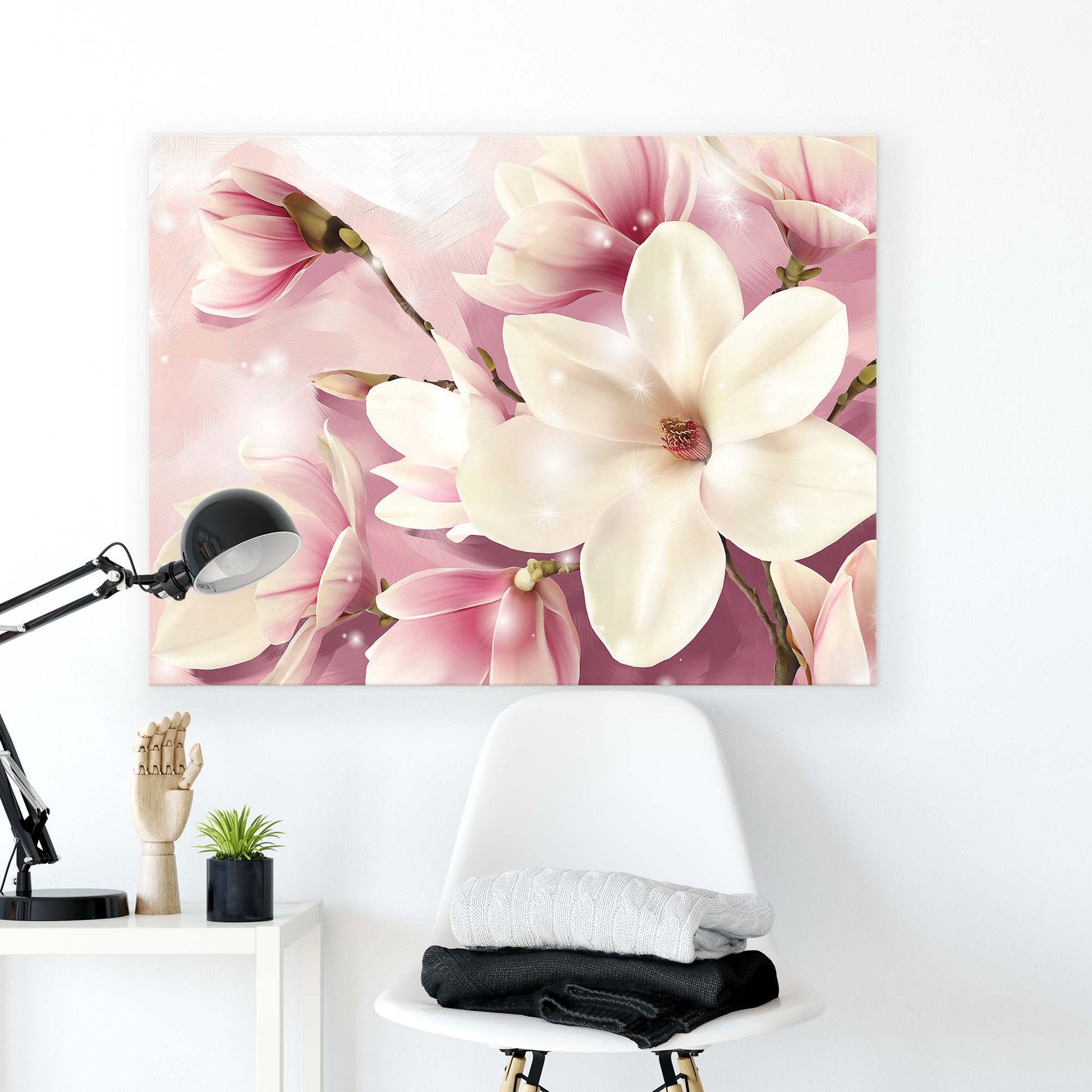 Modern Flowers, Nature, & Swirls Canvas Photo Print - USTAD HOME