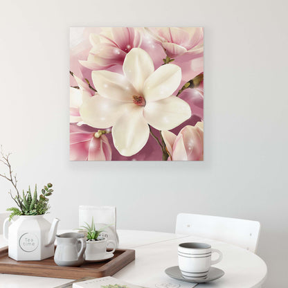 Modern Flowers, Nature, & Swirls Canvas Photo Print - USTAD HOME