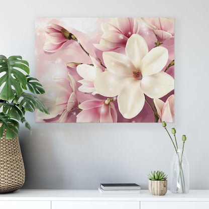 Modern Flowers, Nature, & Swirls Canvas Photo Print - USTAD HOME