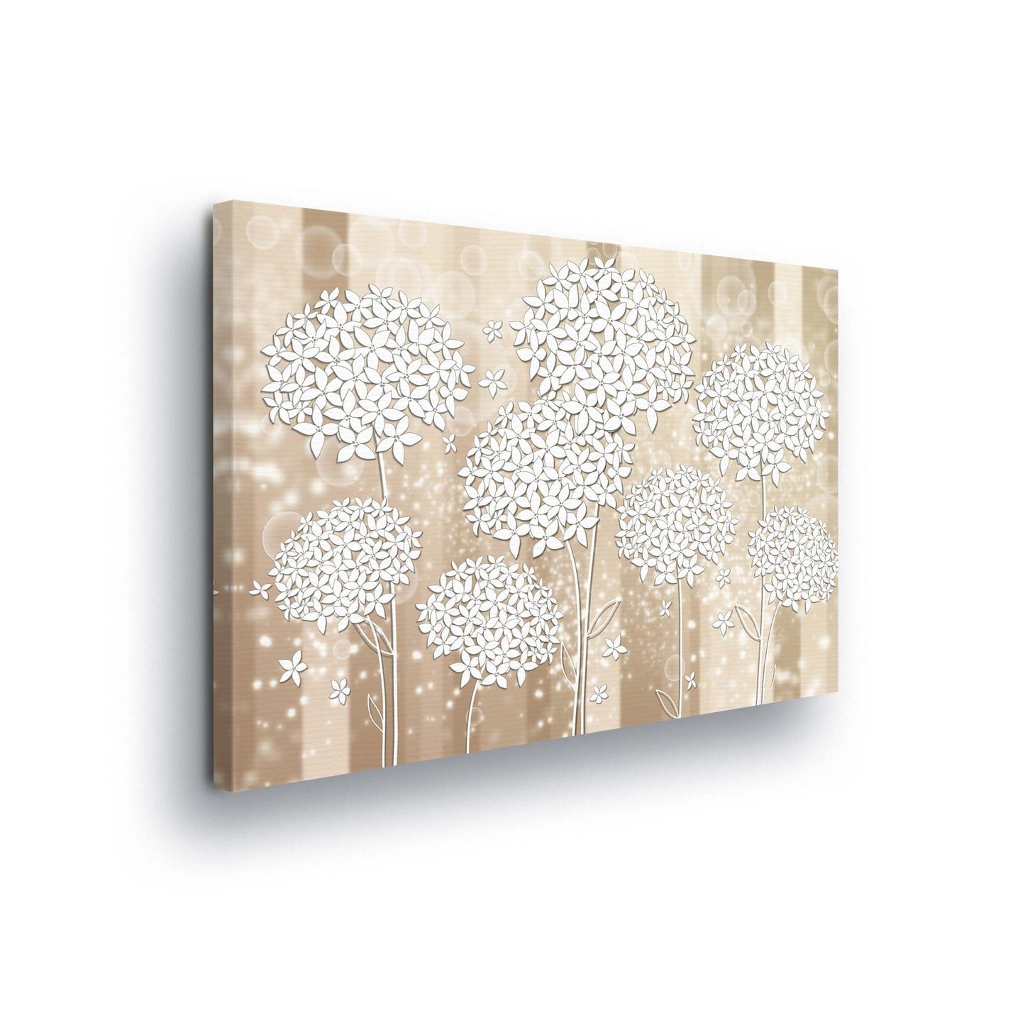 Modern Flowers, Nature, & Swirls Canvas Photo Print - USTAD HOME