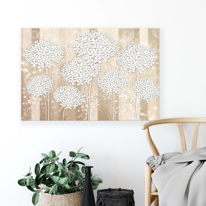 Modern Flowers, Nature, & Swirls Canvas Photo Print - USTAD HOME