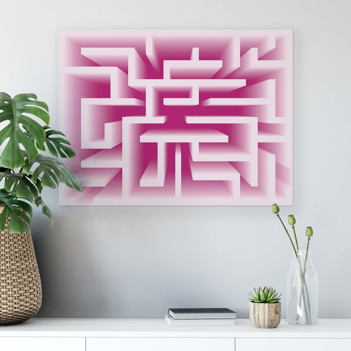 Geometric Canvas Photo Print - USTAD HOME