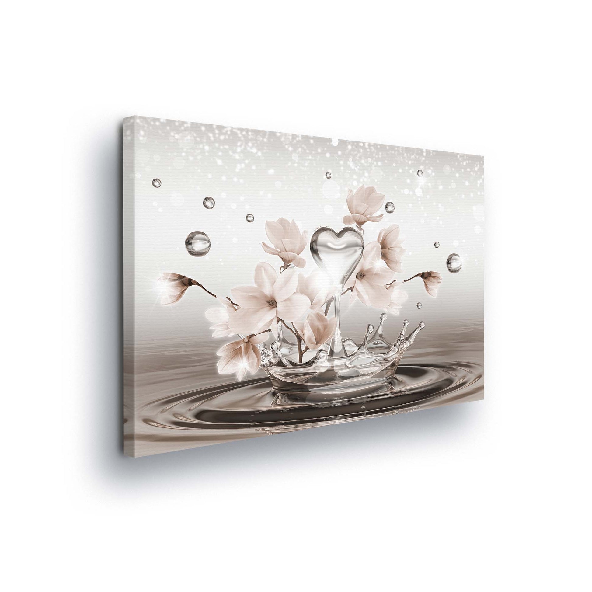 Modern Flowers, Nature, & Swirls Canvas Photo Print - USTAD HOME