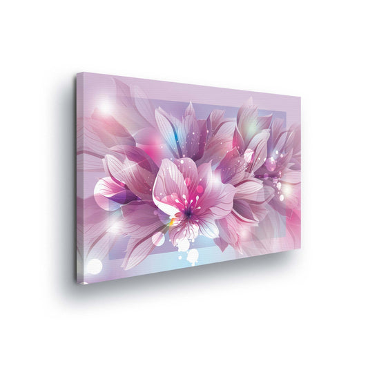 Modern Flowers, Nature, & Swirls Canvas Photo Print