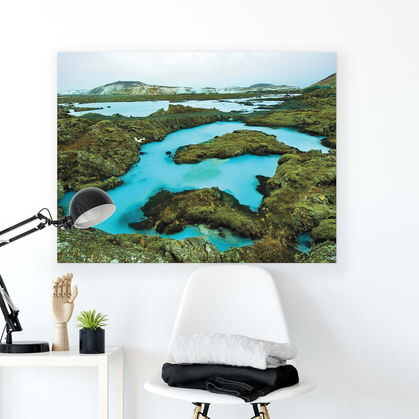 Lakes & Waterfalls Canvas Photo Print - USTAD HOME