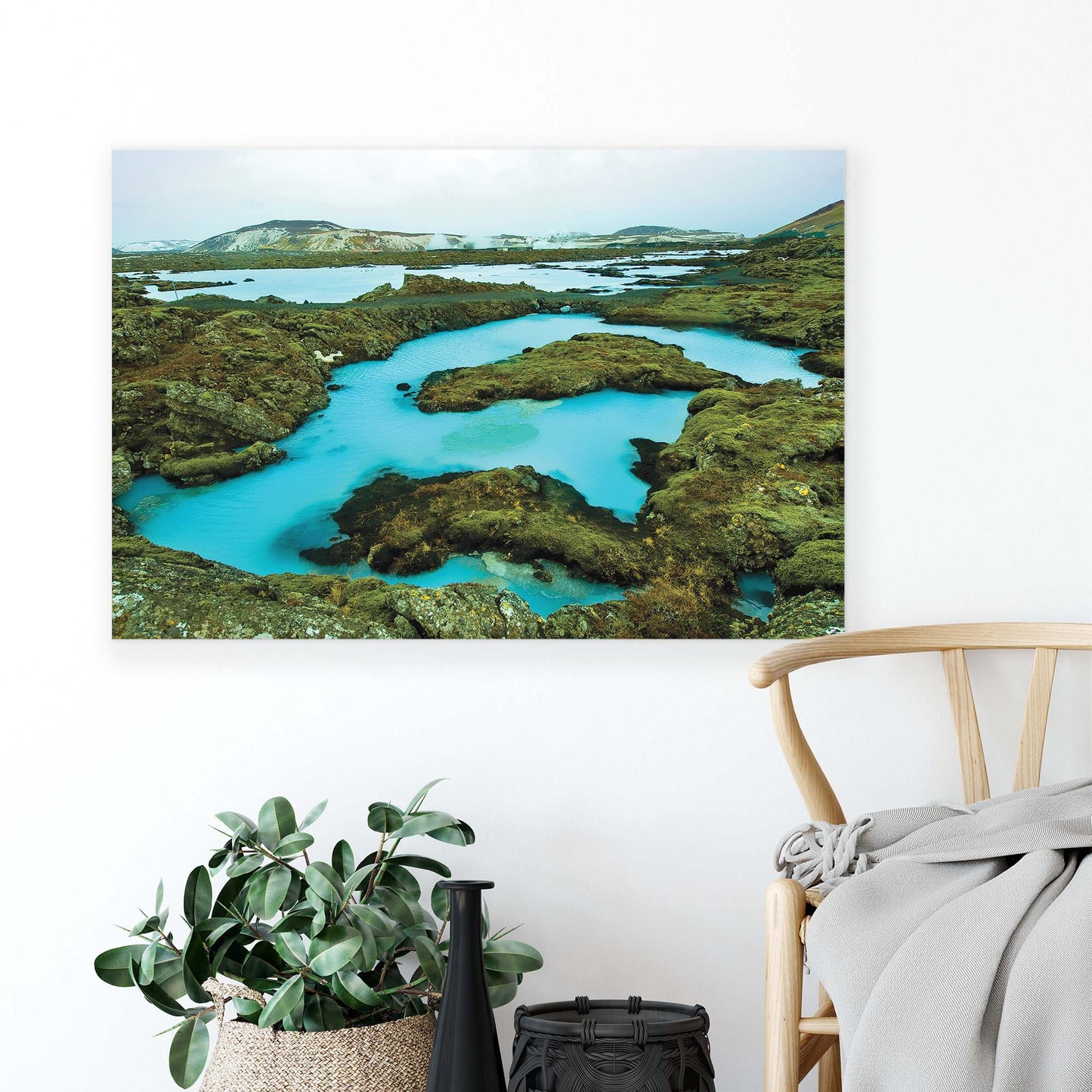 Lakes & Waterfalls Canvas Photo Print - USTAD HOME