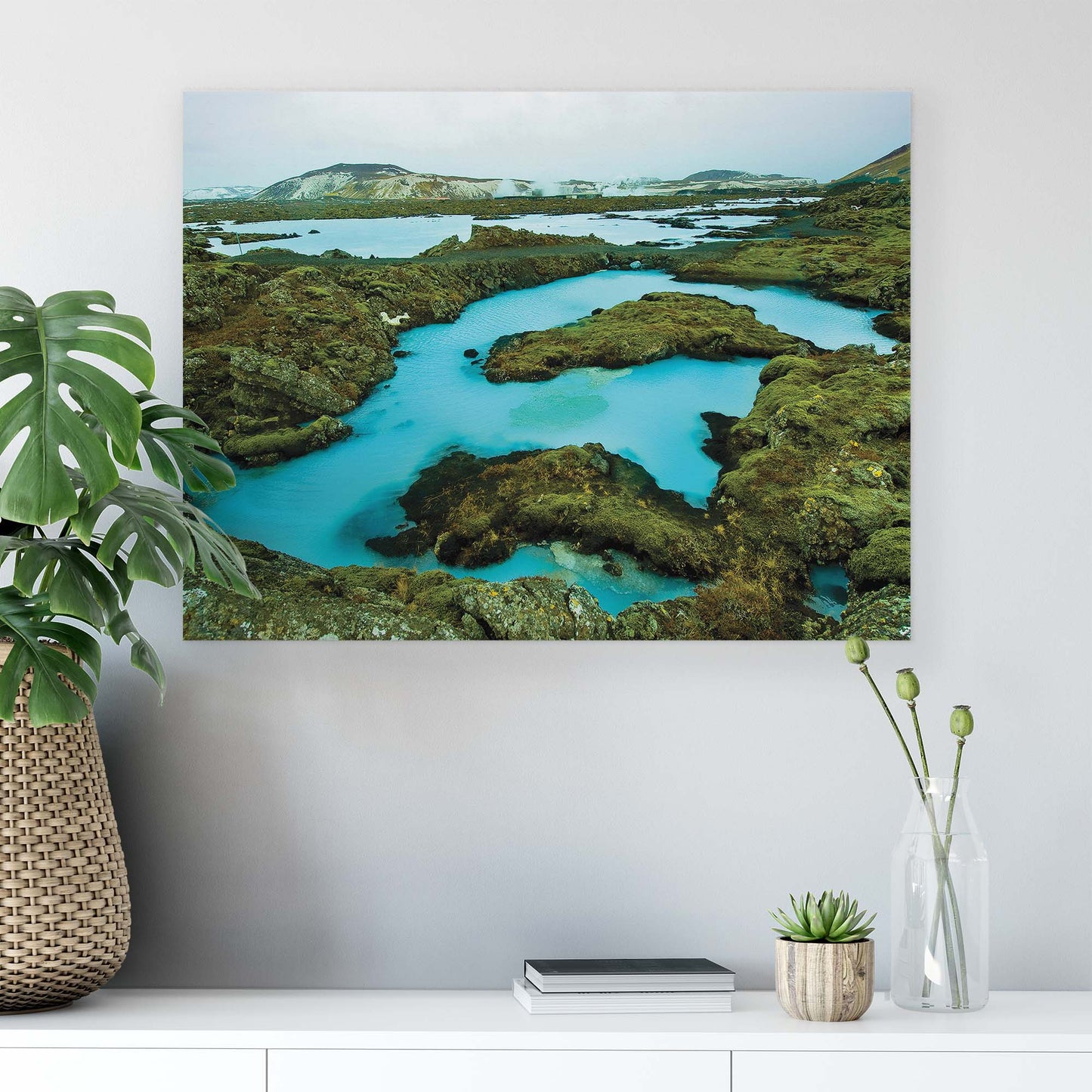 Lakes & Waterfalls Canvas Photo Print - USTAD HOME