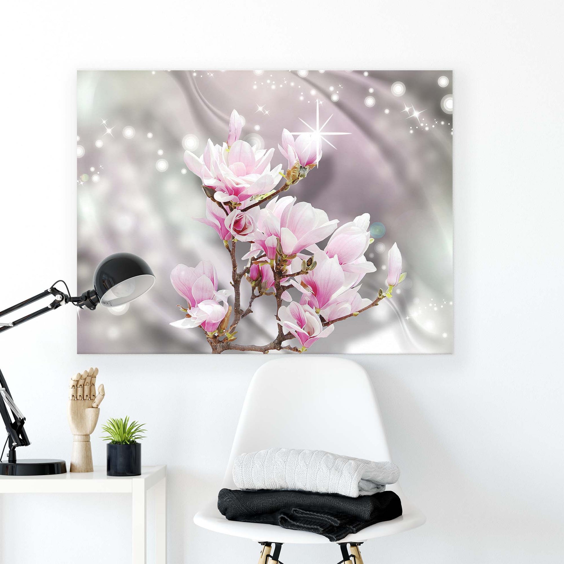 Modern Flowers, Nature, & Swirls Canvas Photo Print - USTAD HOME