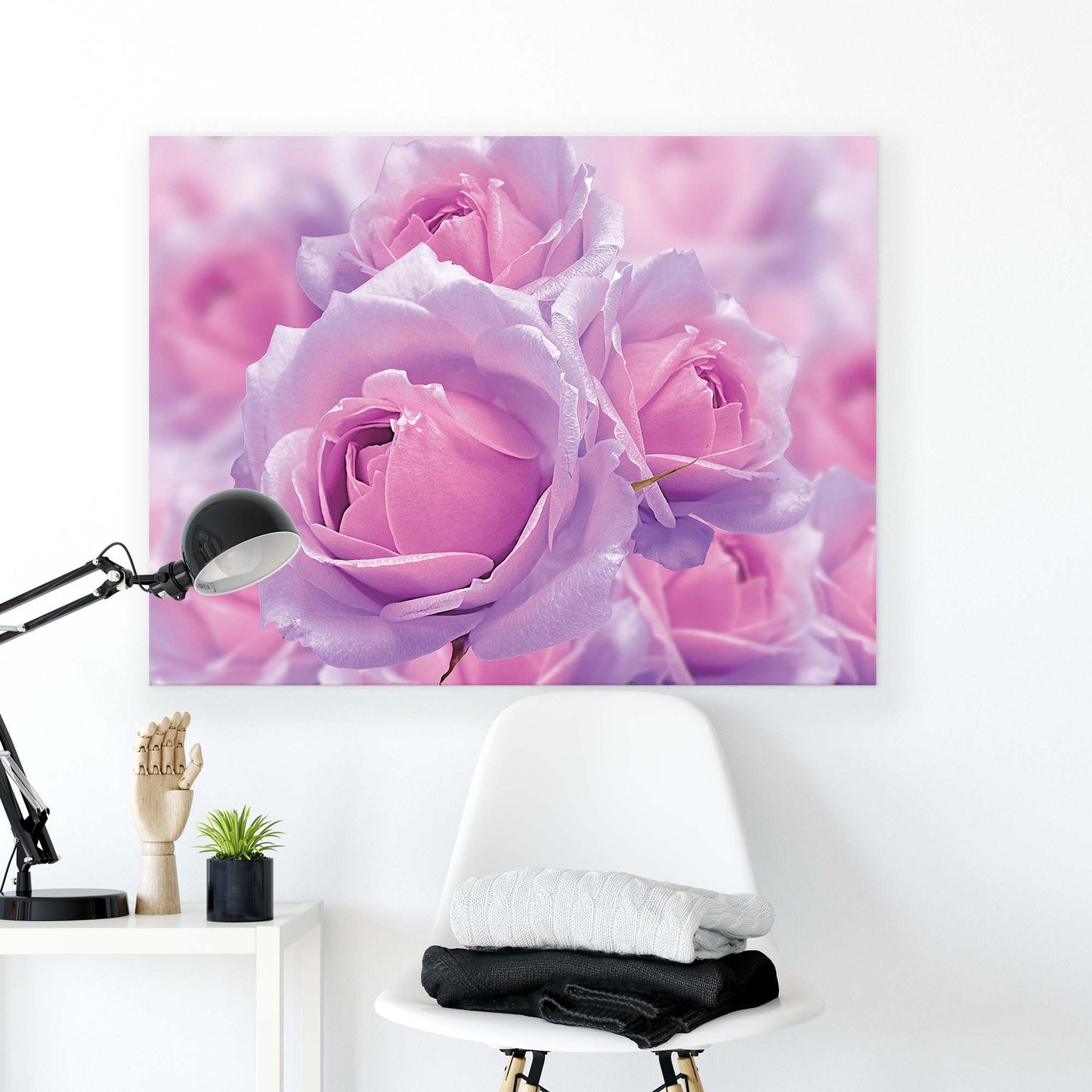 Modern Flowers, Nature, & Swirls Canvas Photo Print - USTAD HOME