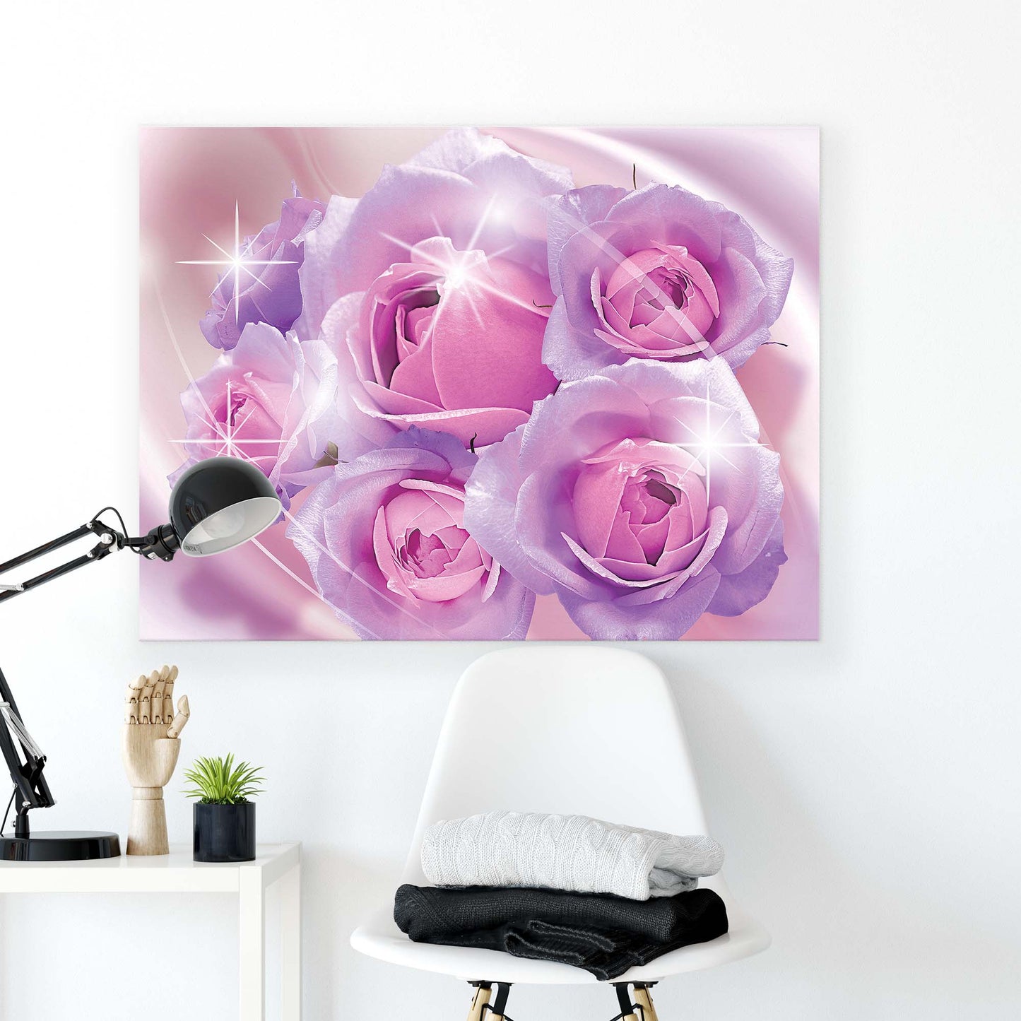 Modern Flowers, Nature, & Swirls Canvas Photo Print - USTAD HOME