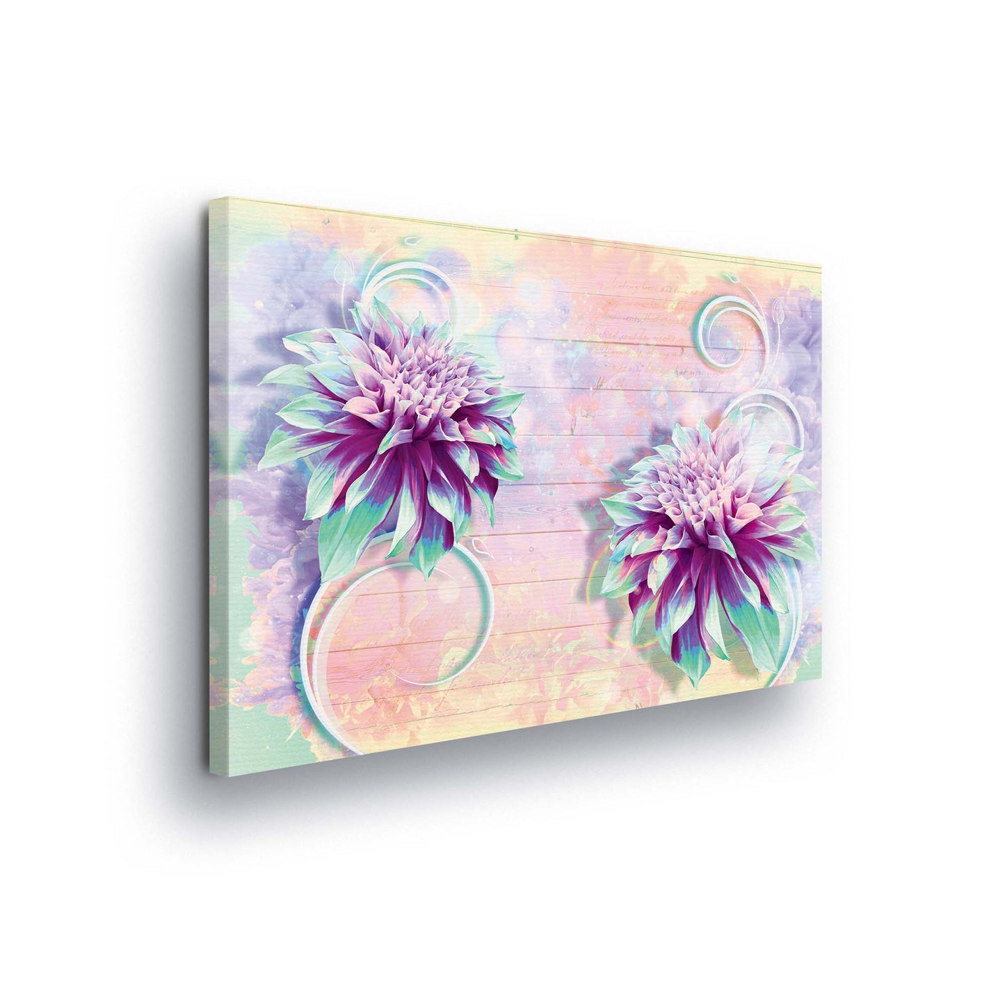 Modern Flowers, Nature, & Swirls Canvas Photo Print