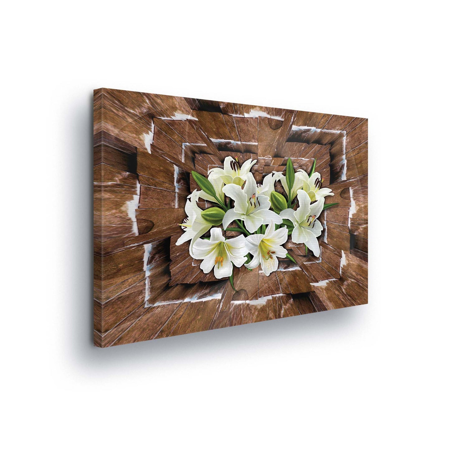 Modern Flowers, Nature, & Swirls Canvas Photo Print - USTAD HOME