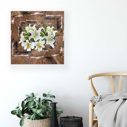 Modern Flowers, Nature, & Swirls Canvas Photo Print - USTAD HOME