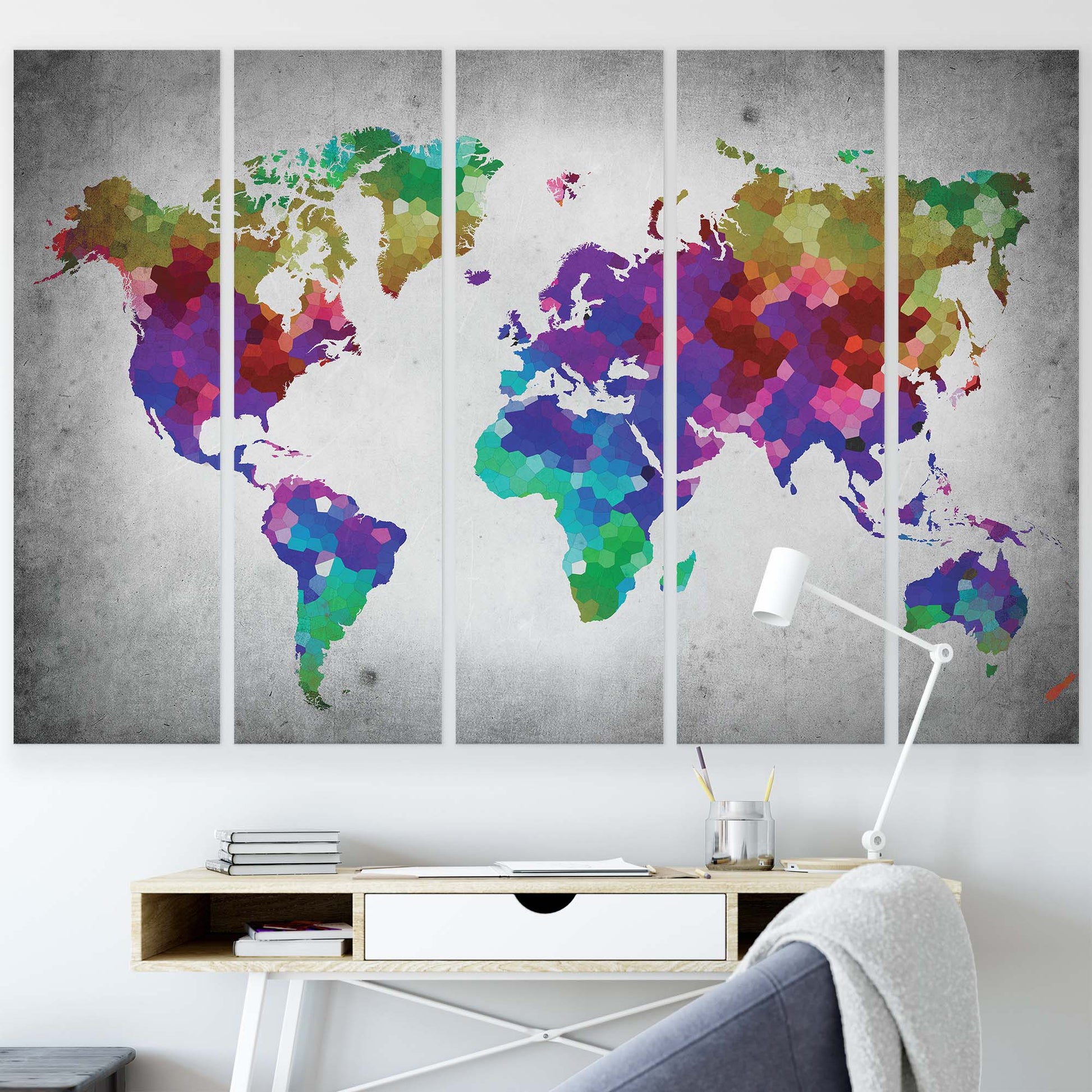 Maps Canvas Photo Print - USTAD HOME