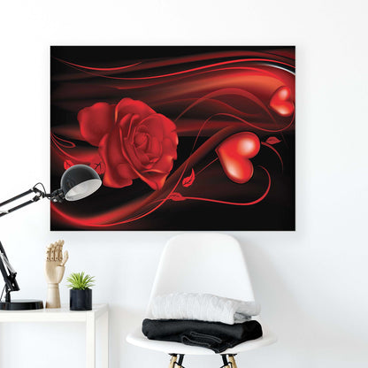 Modern Flowers, Nature, & Swirls Canvas Photo Print