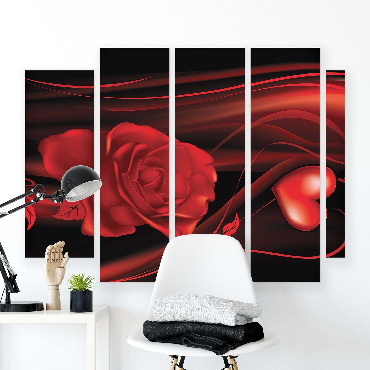 Modern Flowers, Nature, & Swirls Canvas Photo Print