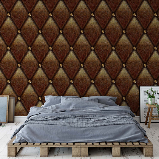 3D Leather Luxury Texture Photo Wallpaper Wall Mural - USTAD HOME
