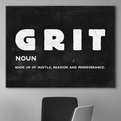 Inspiring "Grit" Canvas - USTAD HOME