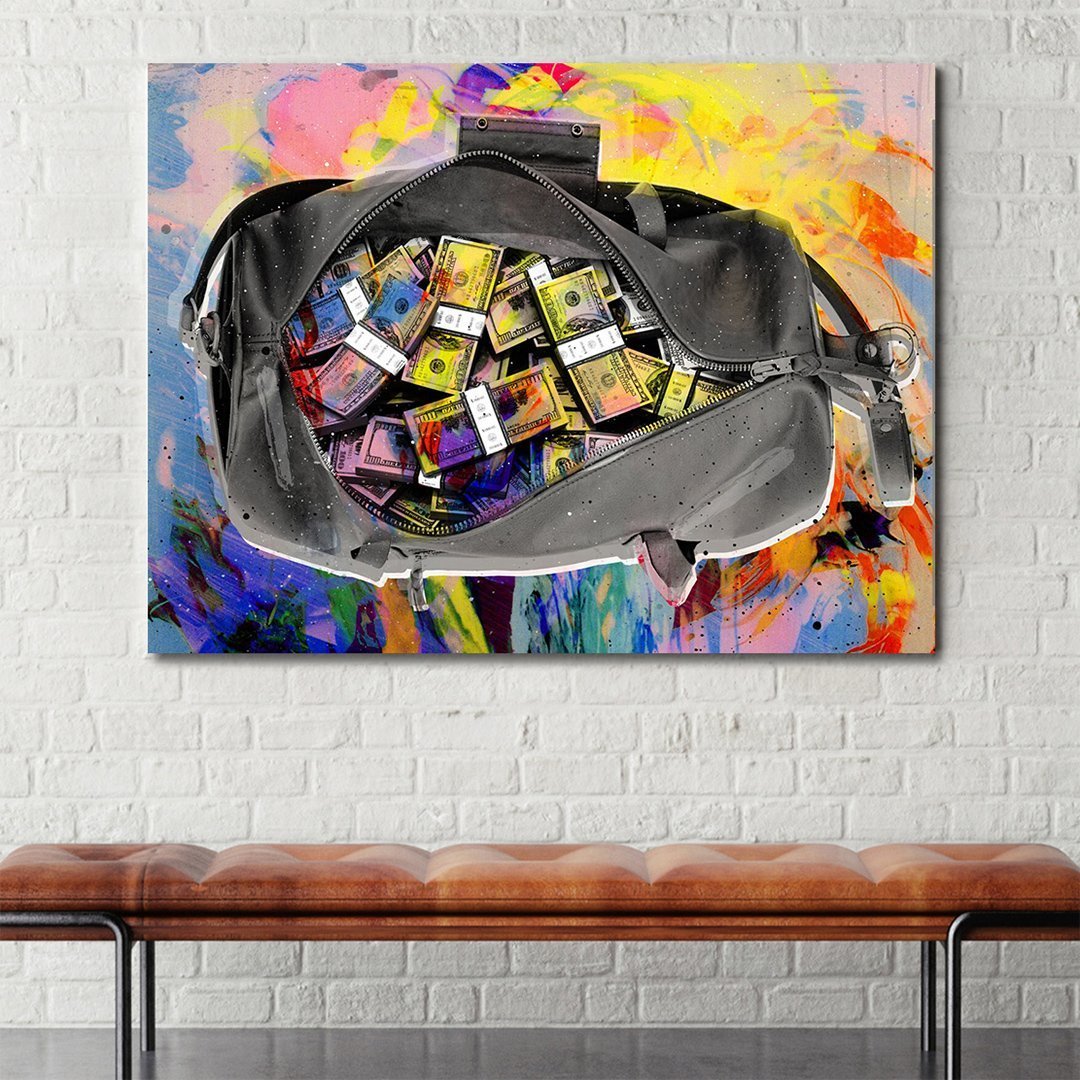 Motivating "Secure The Bag" Canvas - USTAD HOME