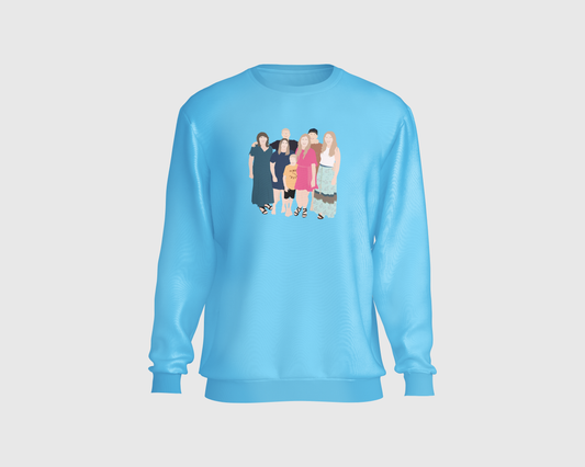 Personalised Faceless Illustration Photo Design Front Print Unisex Sweatshirt - USTAD HOME