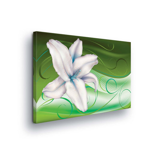 Modern Flowers, Nature, & Swirls Canvas Photo Print