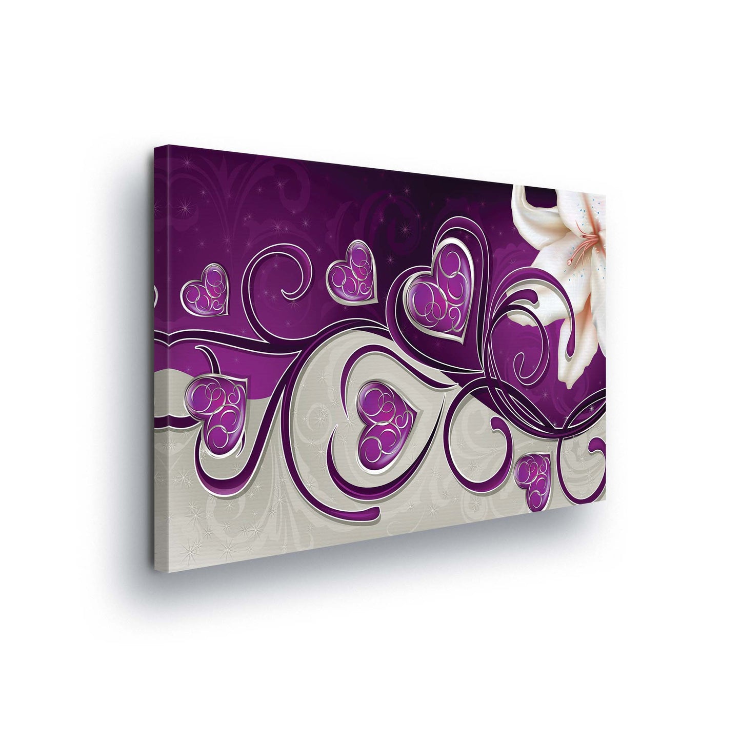 Modern Flowers, Nature, & Swirls Canvas Photo Print