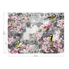 Birds And Cherry Blossom Flowers Vintage Design Photo Wallpaper Wall Mural - USTAD HOME