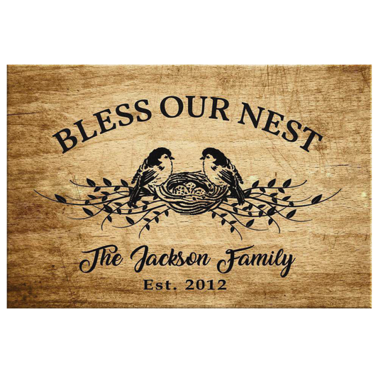 Exclusive "BLESSED FAMILY" Personalized Canvas - USTAD HOME