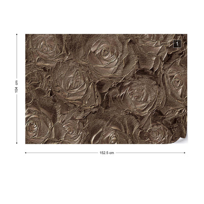 Grey Roses Abstract Texture Photo Wallpaper Wall Mural - USTAD HOME