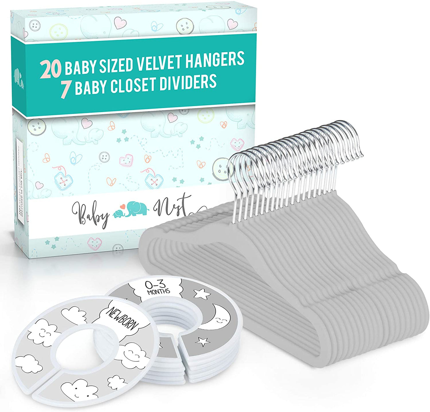 Baby Hangers Closet Dividers Nursery Organizer - USTAD HOME