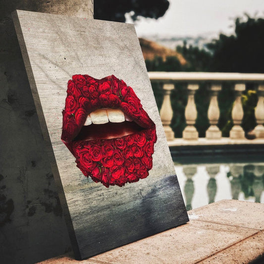 Beautiful "Rose Lips" Canvas - USTAD HOME