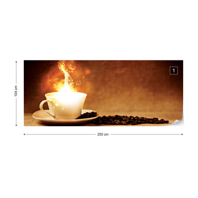 Coffee Cafe Cup Of Magic Photo Wallpaper Wall Mural - USTAD HOME
