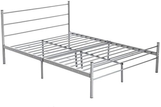 Metal Bed Frame With Headboard and Footboard - USTAD HOME