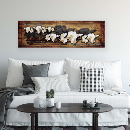 Modern Flowers, Nature, & Swirls Canvas Photo Print