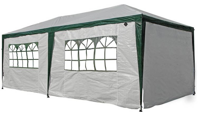 3X3/3x6/9M Garden Gazebo Marquee Party Tent Wedding White Canopy Shade Outdoor