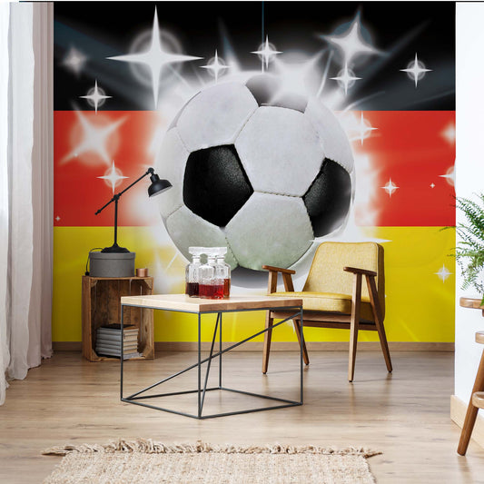 Football German Flag Sparkles Photo Wallpaper Wall Mural - USTAD HOME