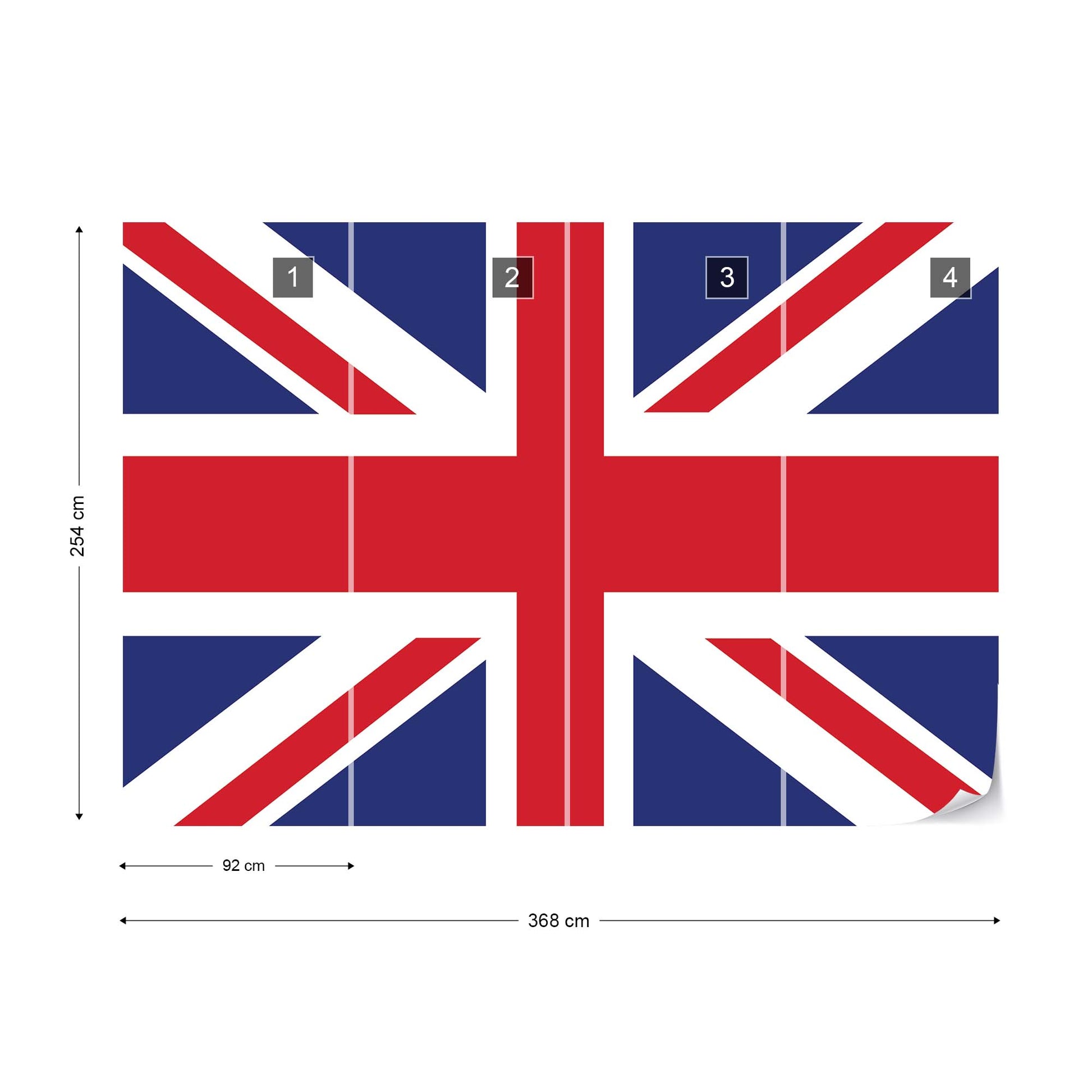 Flag Great Britain Uk Union Jack Photo Wallpaper Wall Mural - USTAD HOME