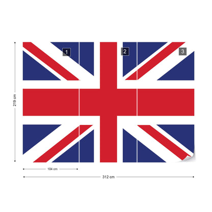 Flag Great Britain Uk Union Jack Photo Wallpaper Wall Mural - USTAD HOME