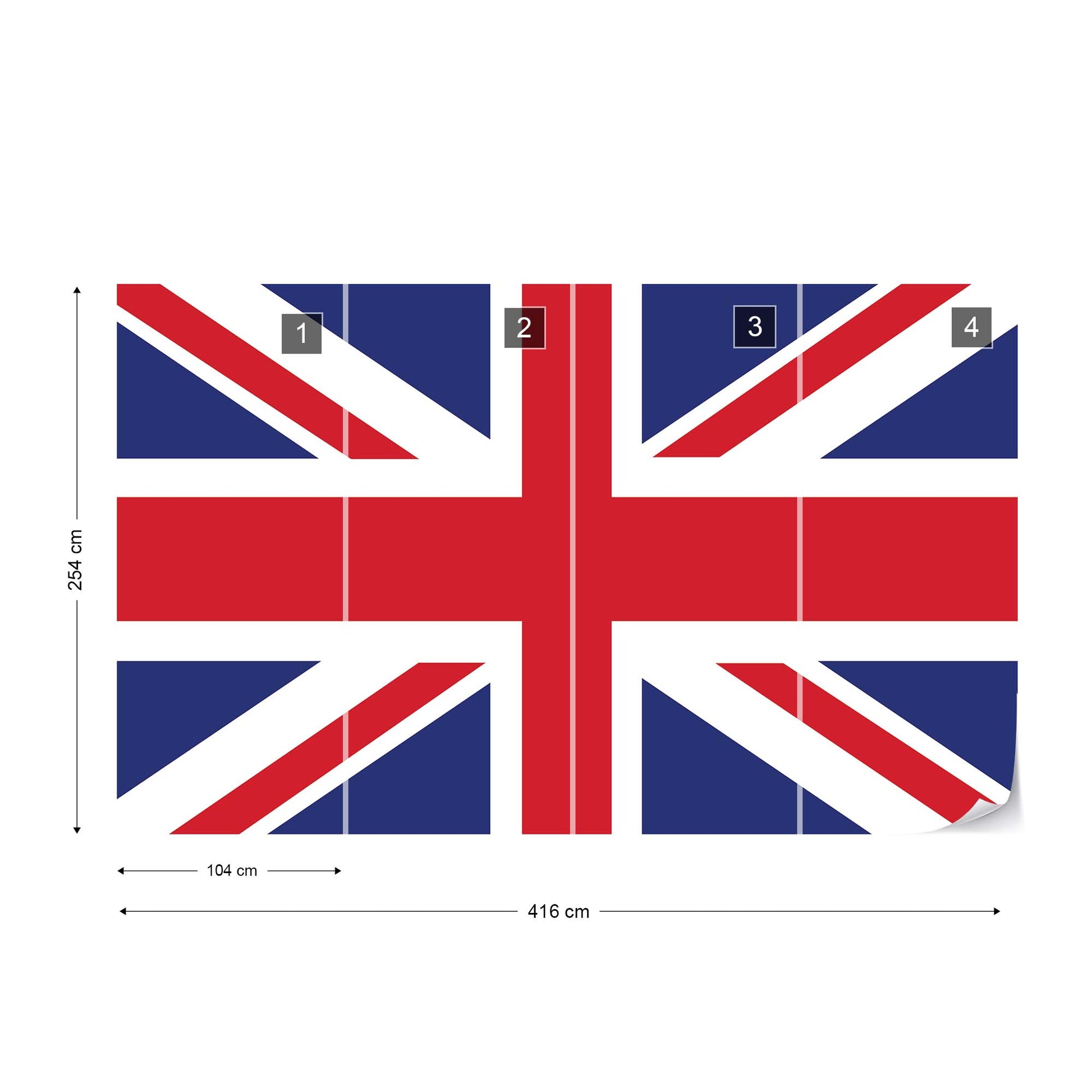 Flag Great Britain Uk Union Jack Photo Wallpaper Wall Mural - USTAD HOME