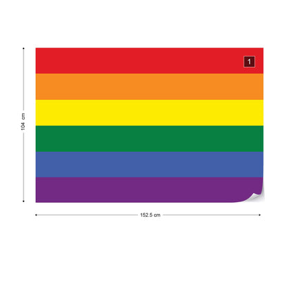 Flag Rainbow Gay Pride Photo Wallpaper Wall Mural - USTAD HOME