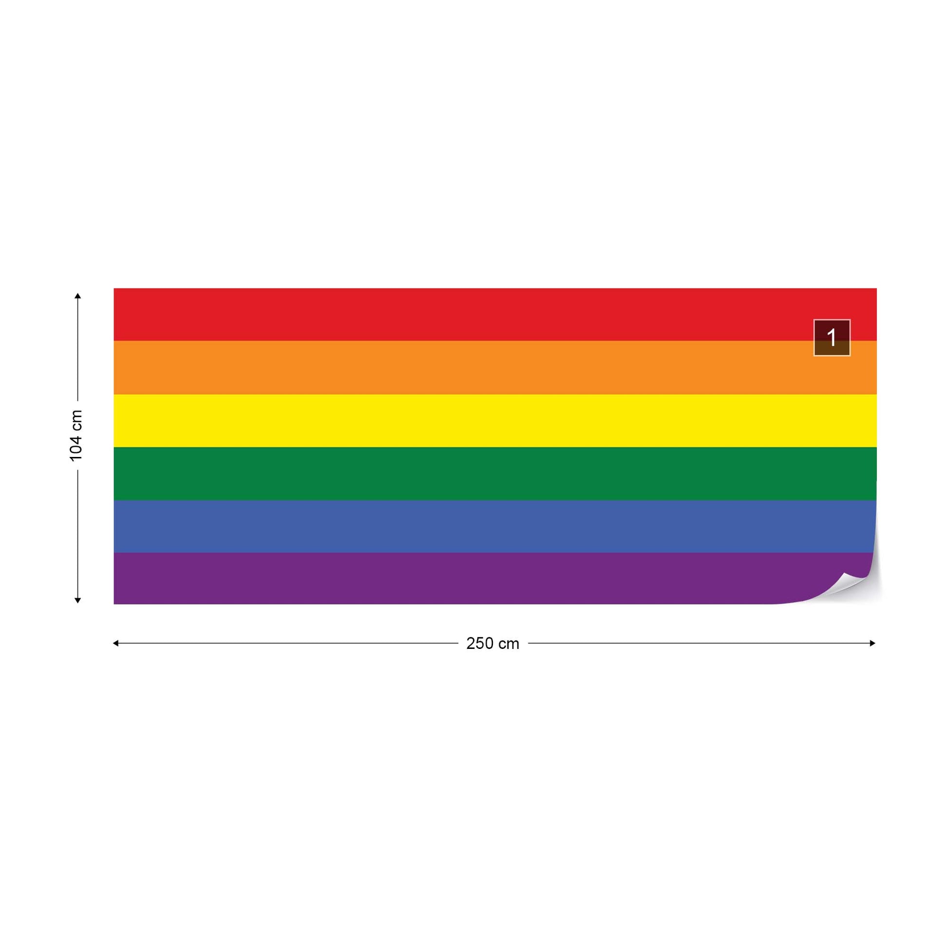 Flag Rainbow Gay Pride Photo Wallpaper Wall Mural - USTAD HOME