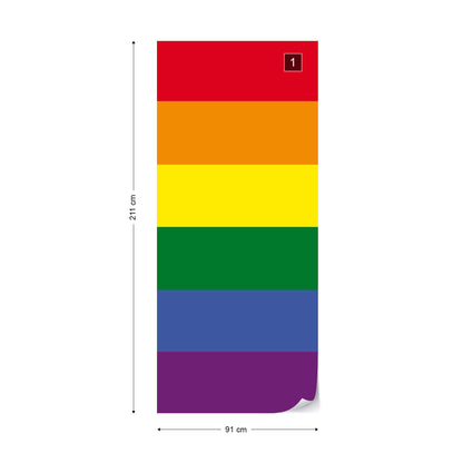 Flag Rainbow Gay Pride Photo Wallpaper Wall Mural - USTAD HOME