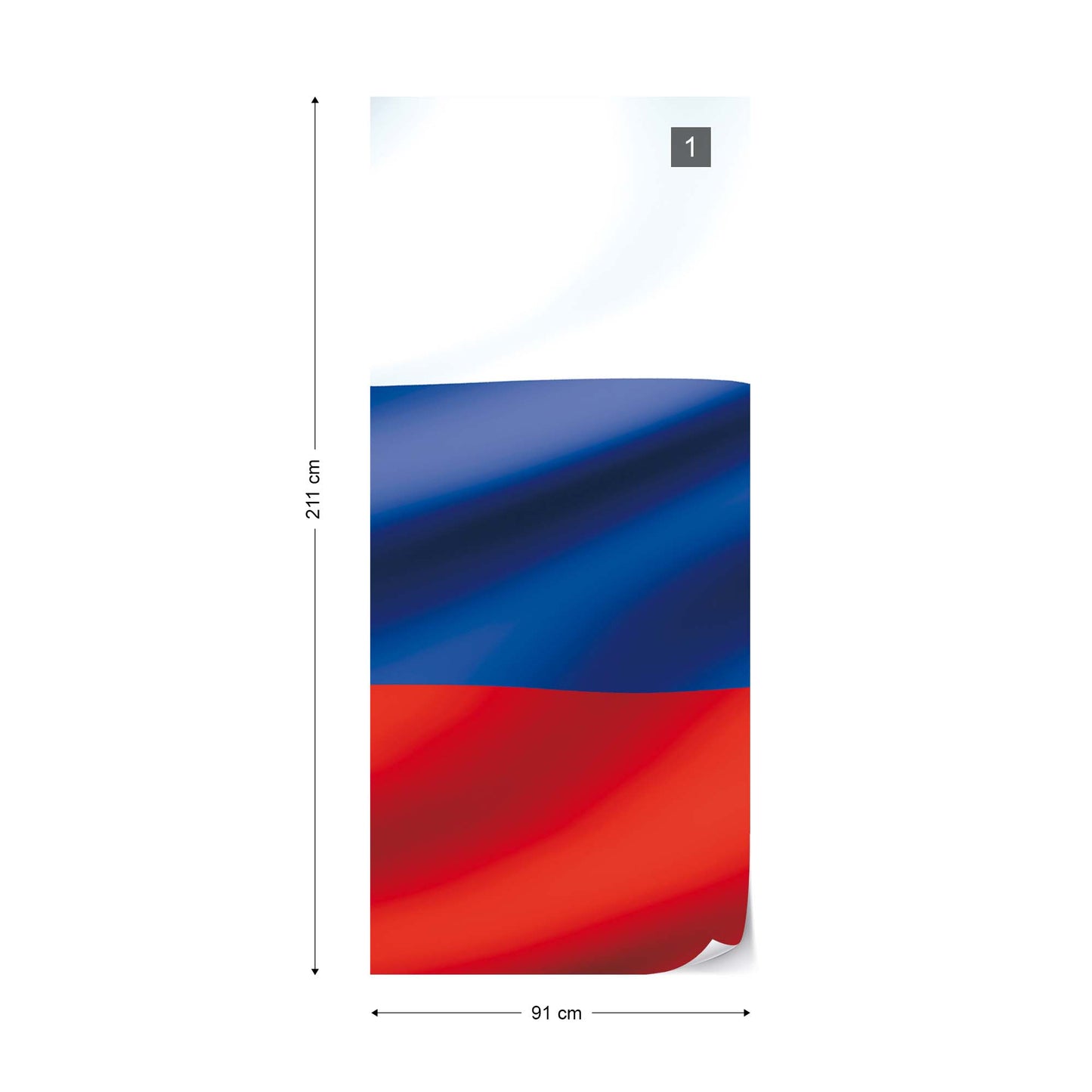 3D Flag Russia Photo Wallpaper Wall Mural - USTAD HOME