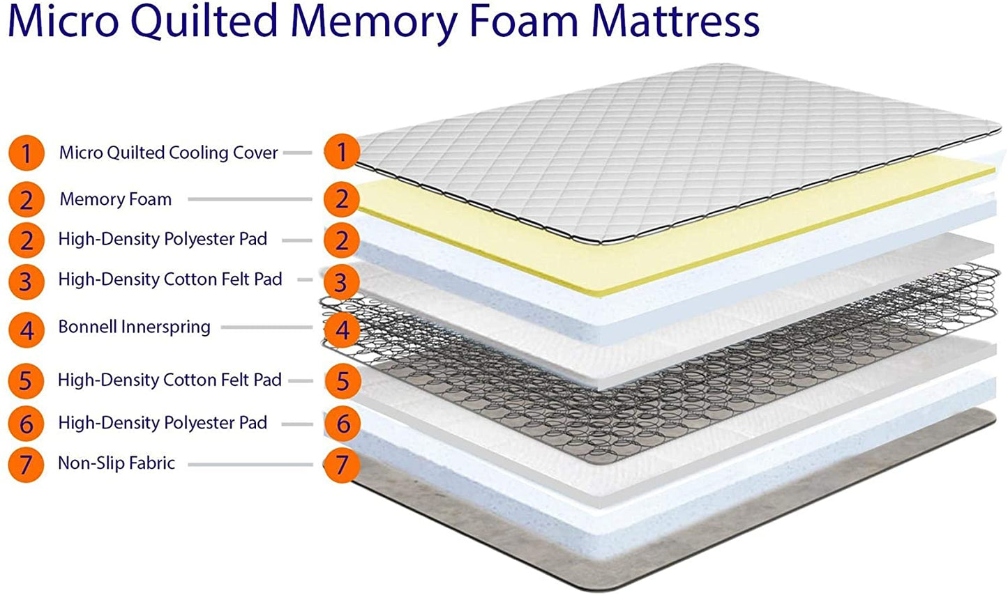 Comfortable Hybrid Memory Foam Mattress - USTAD HOME