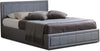 Upholstered Ottoman Bed Frame Grey Fabric - USTAD HOME