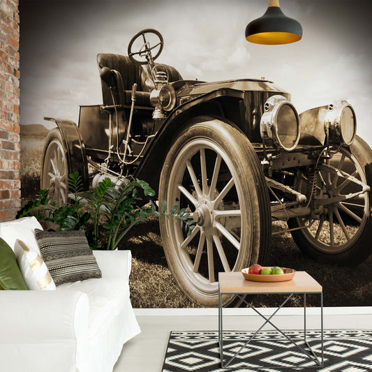 Vintage Car Photo Wallpaper Wall Mural - USTAD HOME